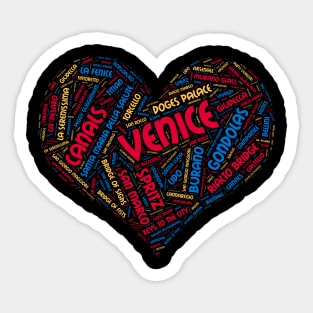 I LOVE VENICE Sticker